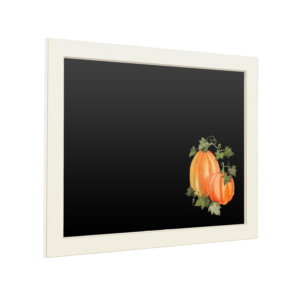 16 x 20 Chalk Board with Printed Artwork - Kathleen Parr Mckenna Pumpkin And Vines I White Board - Ready to Hang Image 2