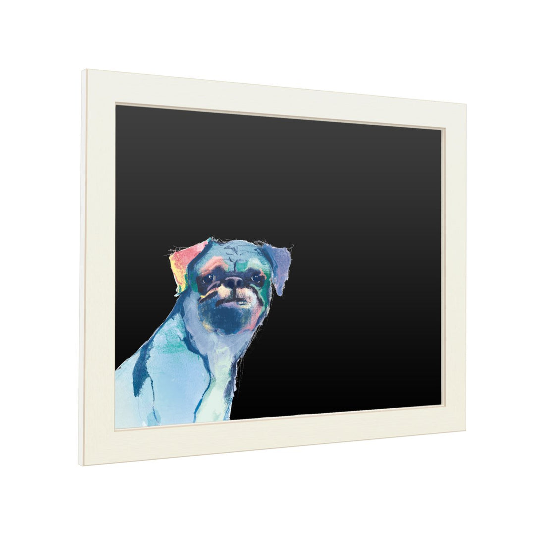 16 x 20 Chalk Board with Printed Artwork - Avery Tillmon Snug Watercolor White Board - Ready to Hang Chalkboard Image 2