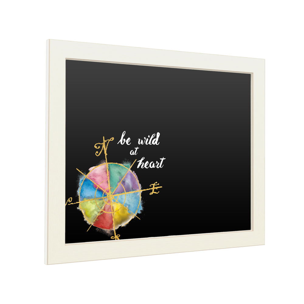 16 x 20 Chalk Board with Printed Artwork - Jess Aiken Colorful World III White Board - Ready to Hang Chalkboard Image 2