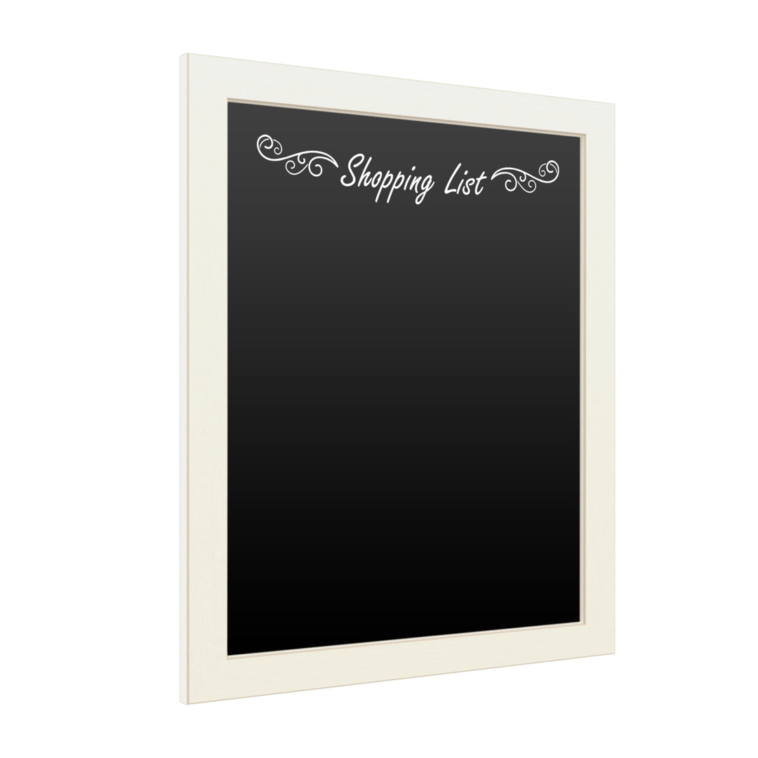 16 x 20 Chalk Board with Printed Artwork - Shopping List White Board - Ready to Hang Chalkboard Image 2