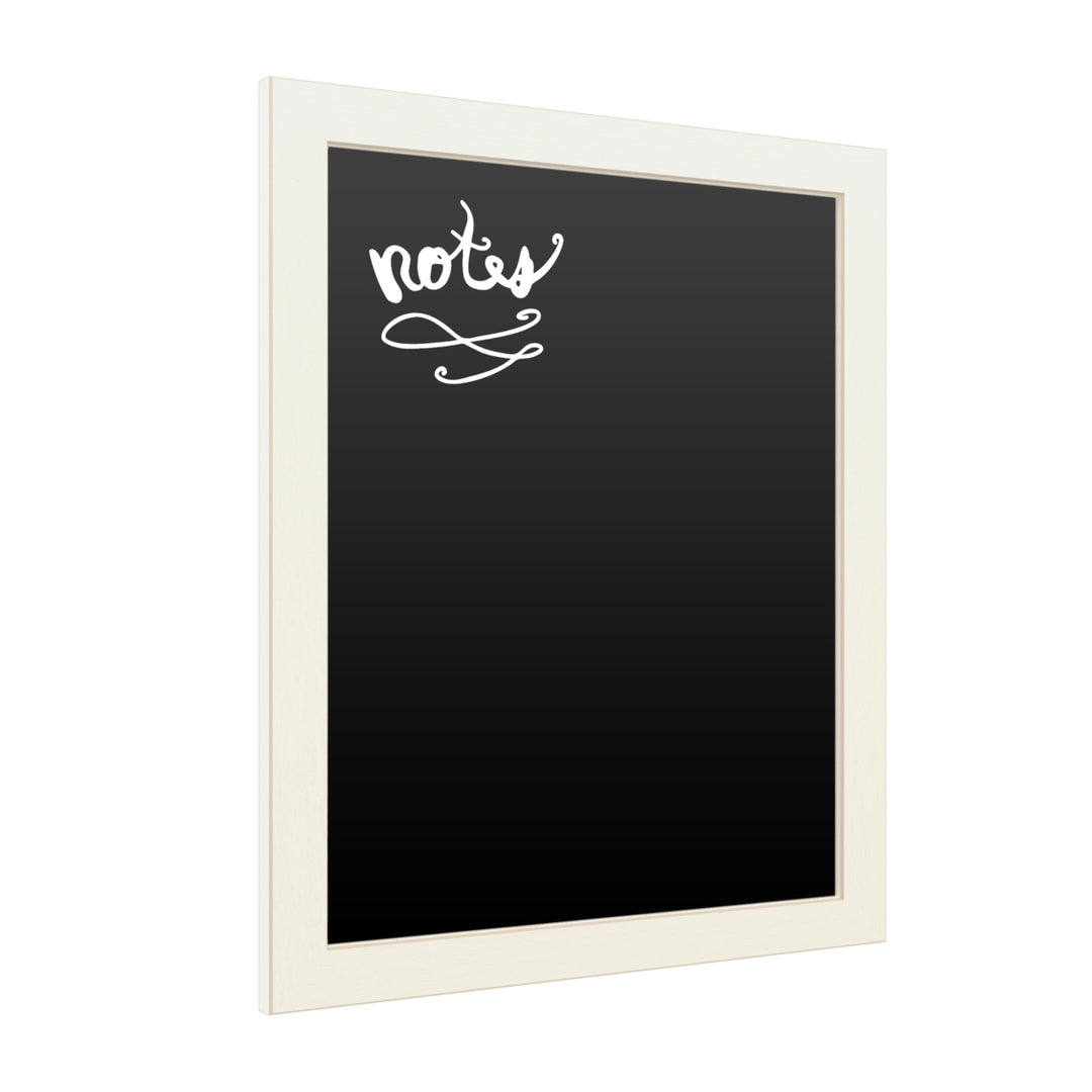 16 x 20 Chalk Board with Printed Artwork - Notes Script White Board - Ready to Hang Chalkboard Image 2
