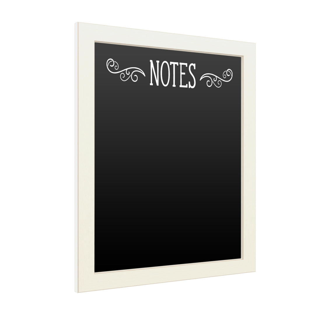 16 x 20 Chalk Board with Printed Artwork - Notes Serrif White Board - Ready to Hang Chalkboard Image 2