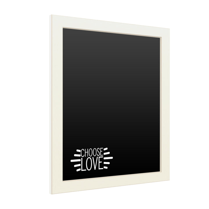 16 x 20 Chalk Board with Printed Artwork - Choose Love White Board - Ready to Hang Chalkboard Image 2