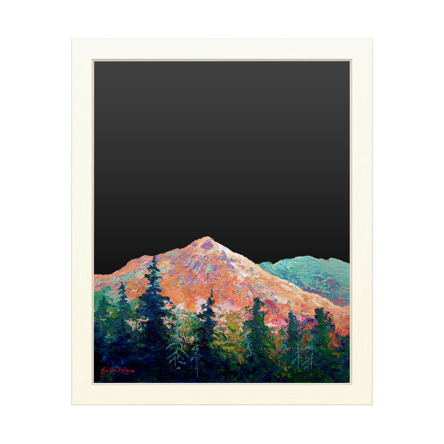 16 x 20 Chalk Board with Printed Artwork - Marion Rose Mtn Sentinel White Board - Ready to Hang Chalkboard Image 1