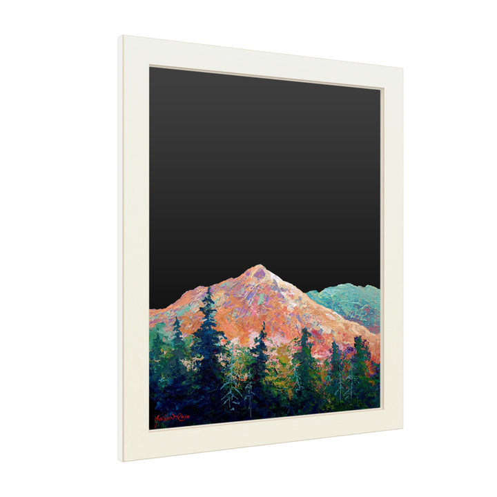 16 x 20 Chalk Board with Printed Artwork - Marion Rose Mtn Sentinel White Board - Ready to Hang Chalkboard Image 2