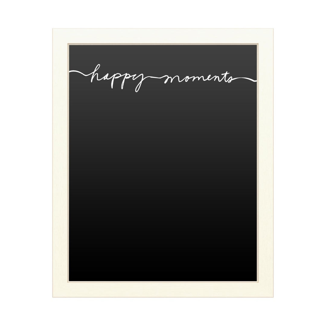 16 x 20 Chalk Board with Printed Artwork - Design Fabrikken Happy Moments Fabrikken White Board - Ready to Hang Image 1