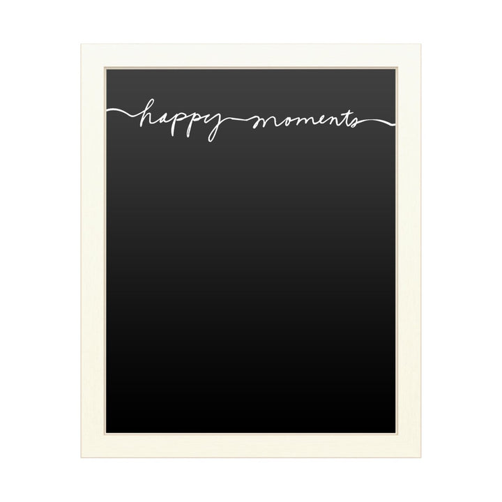 16 x 20 Chalk Board with Printed Artwork - Design Fabrikken Happy Moments Fabrikken White Board - Ready to Hang Image 1