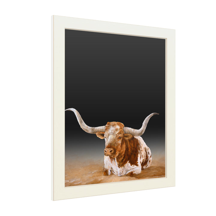 16 x 20 Chalk Board with Printed Artwork - Kathy Winkler Easy Rider Cows White Board - Ready to Hang Chalkboard Image 2