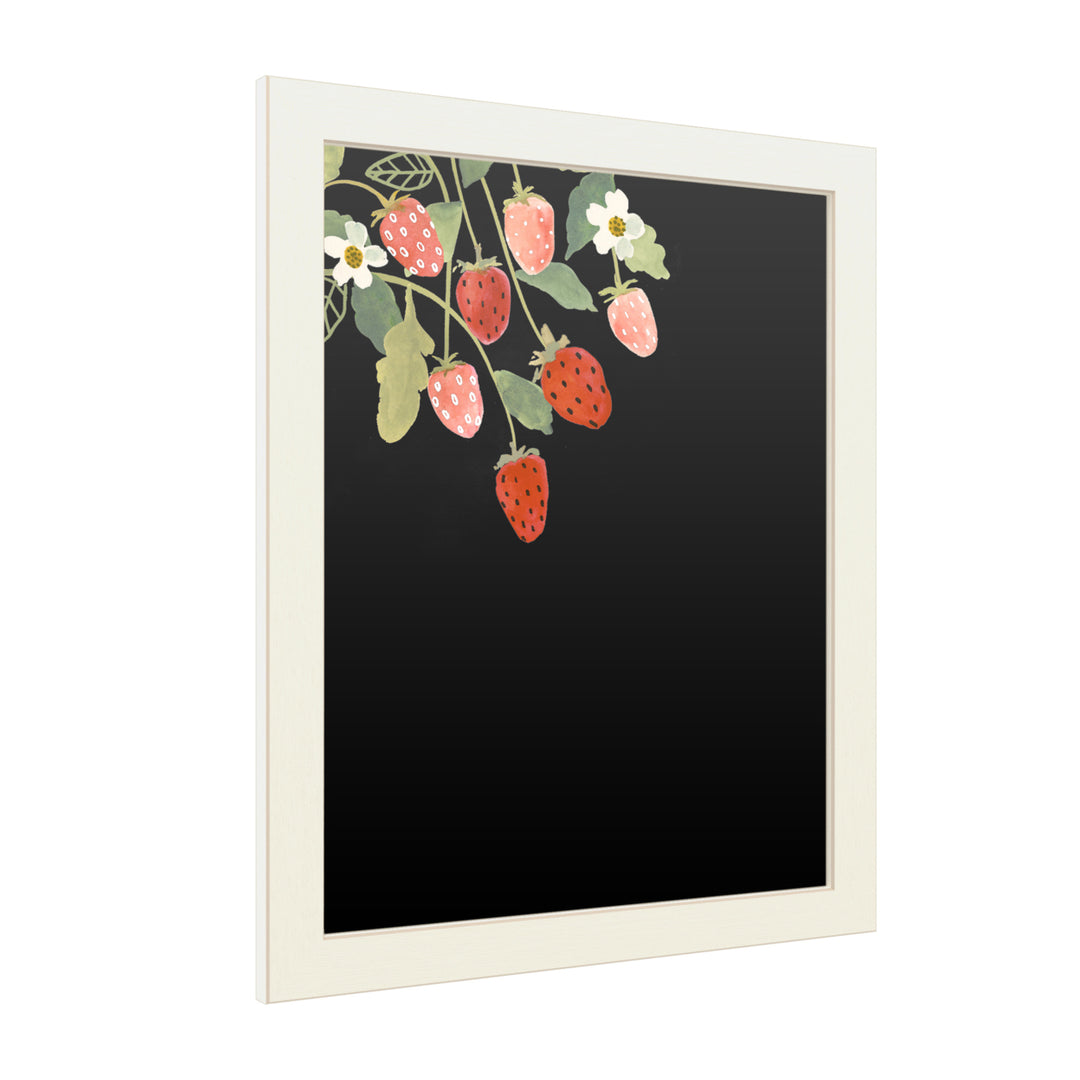 16 x 20 Chalk Board with Printed Artwork - Victoria Borges Fresh Fruit I White Board - Ready to Hang Chalkboard Image 2