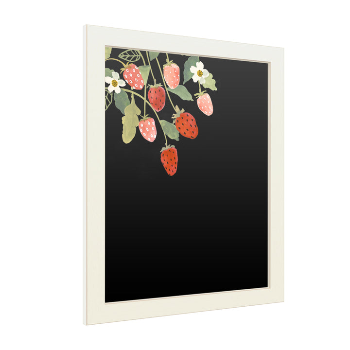 16 x 20 Chalk Board with Printed Artwork - Victoria Borges Fresh Fruit I White Board - Ready to Hang Chalkboard Image 2