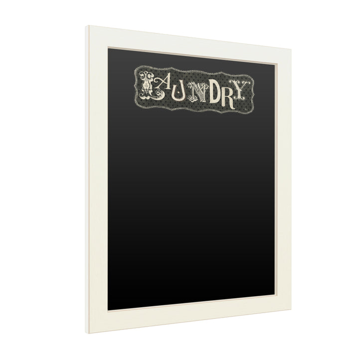 16 x 20 Chalk Board with Printed Artwork - Pela Studio Room Signs I - Laundry White Board - Ready to Hang Chalkboard Image 2