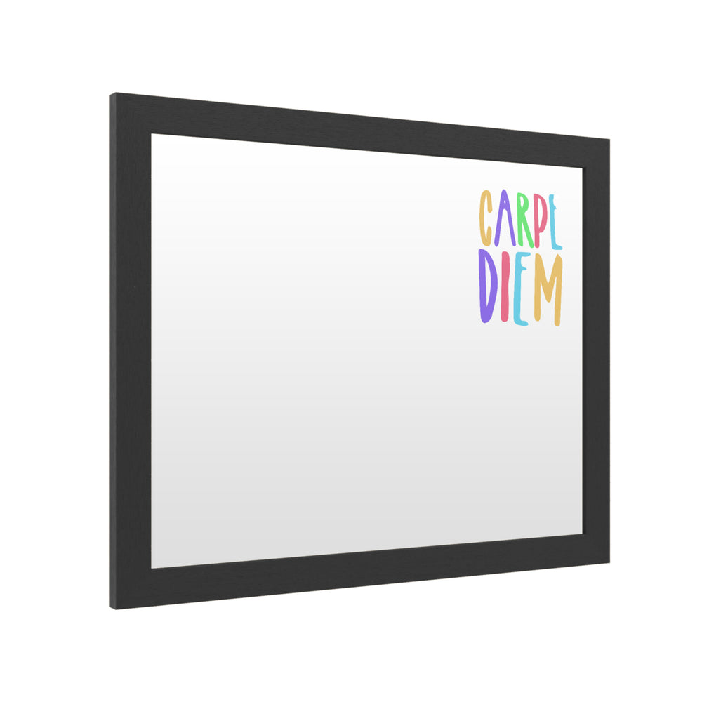 Dry Erase 16 x 20 Marker Board  with Printed Artwork - Carpe Diem Color White Board - Ready to Hang Image 2