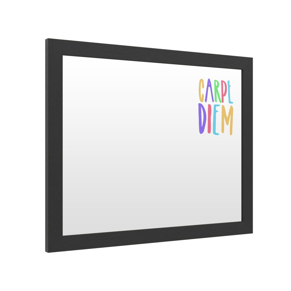 Dry Erase 16 x 20 Marker Board with Printed Artwork - Carpe Diem Color White Board - Ready to Hang Image 2