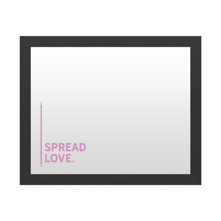 Dry Erase 16 x 20 Marker Board with Printed Artwork - Spread Love 2 White Board - Ready to Hang Image 1