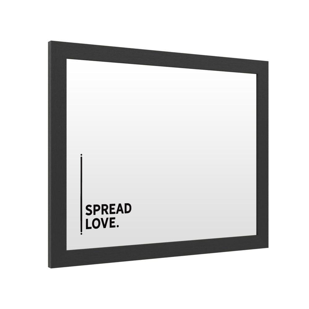 Dry Erase 16 x 20 Marker Board with Printed Artwork - Spread Love White Board - Ready to Hang Image 2