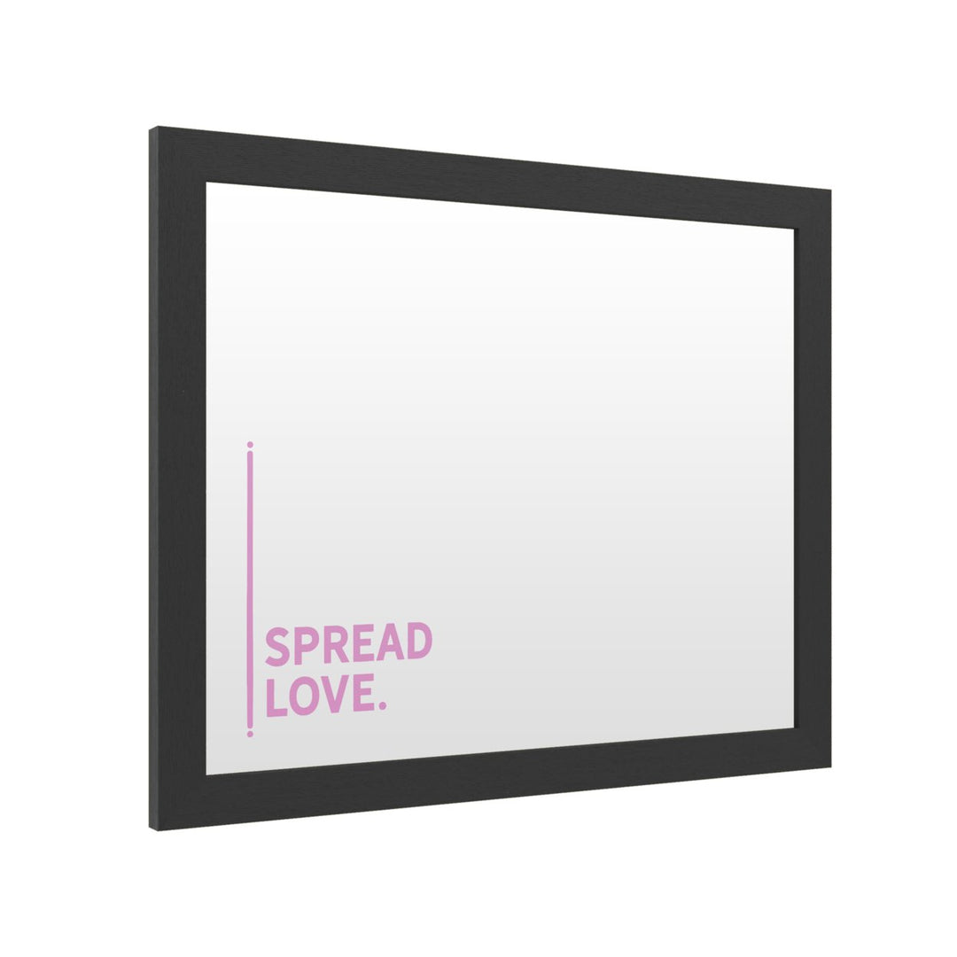 Dry Erase 16 x 20 Marker Board with Printed Artwork - Spread Love 2 White Board - Ready to Hang Image 2