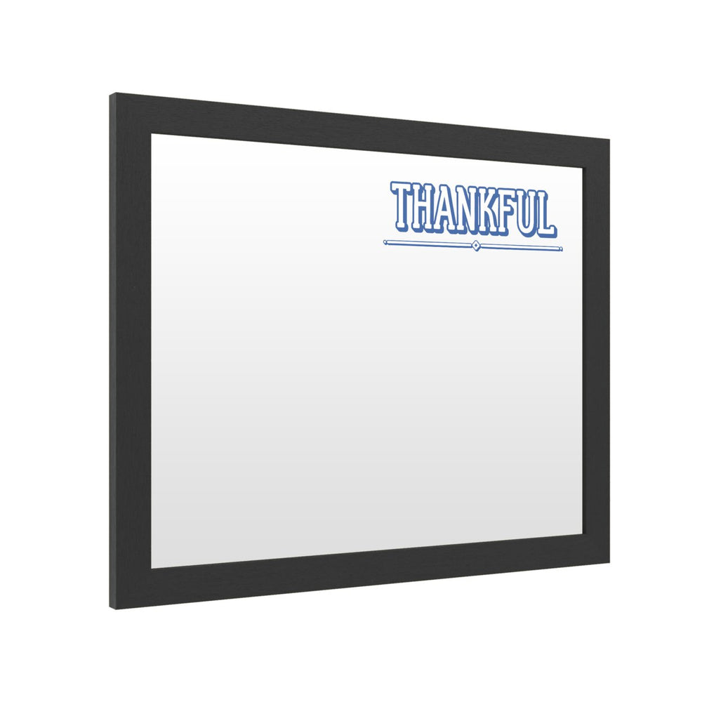 Dry Erase 16 x 20 Marker Board with Printed Artwork - Thankful Blue White Board - Ready to Hang Image 2