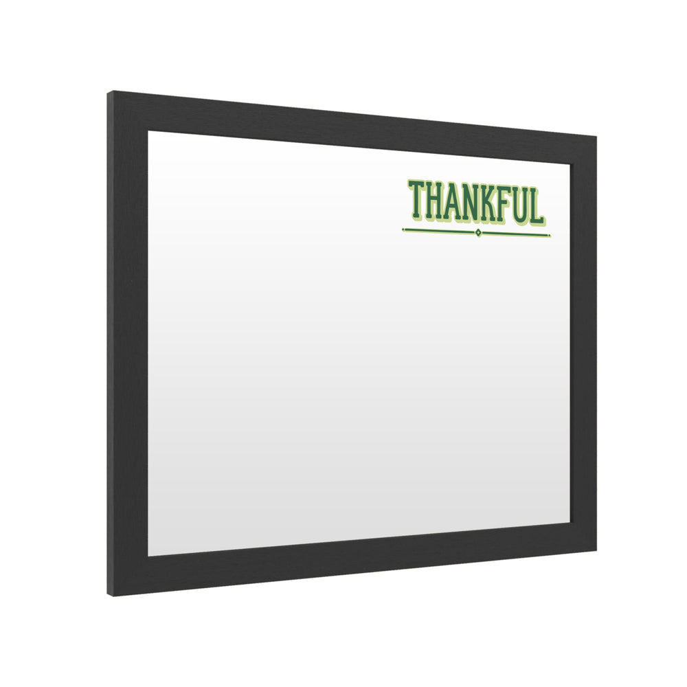 Dry Erase 16 x 20 Marker Board  with Printed Artwork - Thankful Green White Board - Ready to Hang Image 2