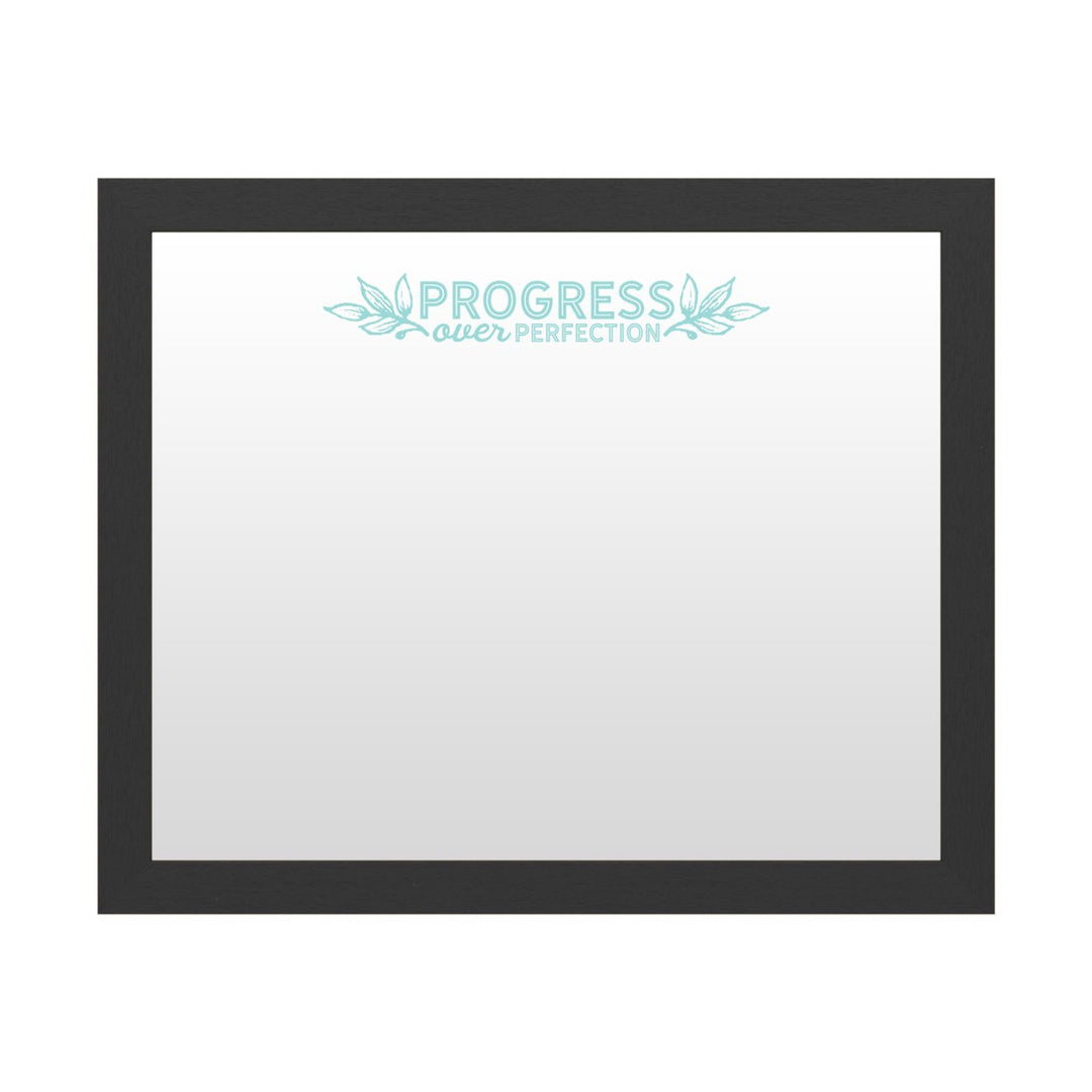 Dry Erase 16 x 20 Marker Board with Printed Artwork - Progress Over Perfection 2 White Board - Ready to Hang Image 1