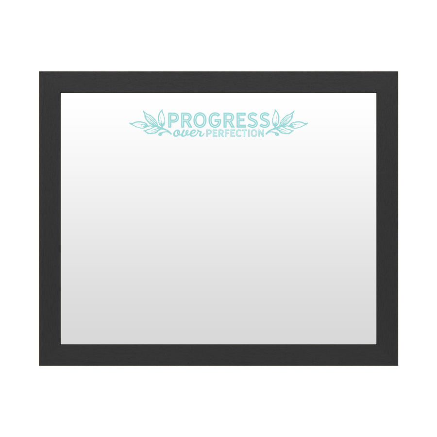 Dry Erase 16 x 20 Marker Board  with Printed Artwork - Progress Over Perfection 2 White Board - Ready to Hang Image 1