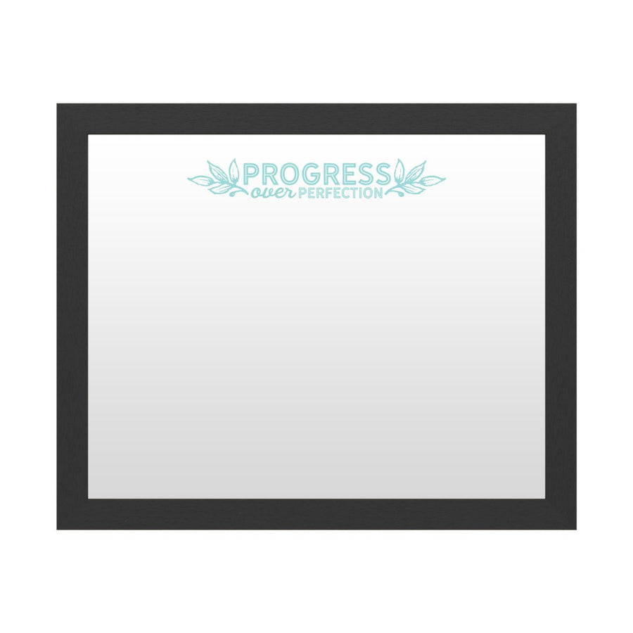 Dry Erase 16 x 20 Marker Board  with Printed Artwork - Progress Over Perfection 2 White Board - Ready to Hang Image 1