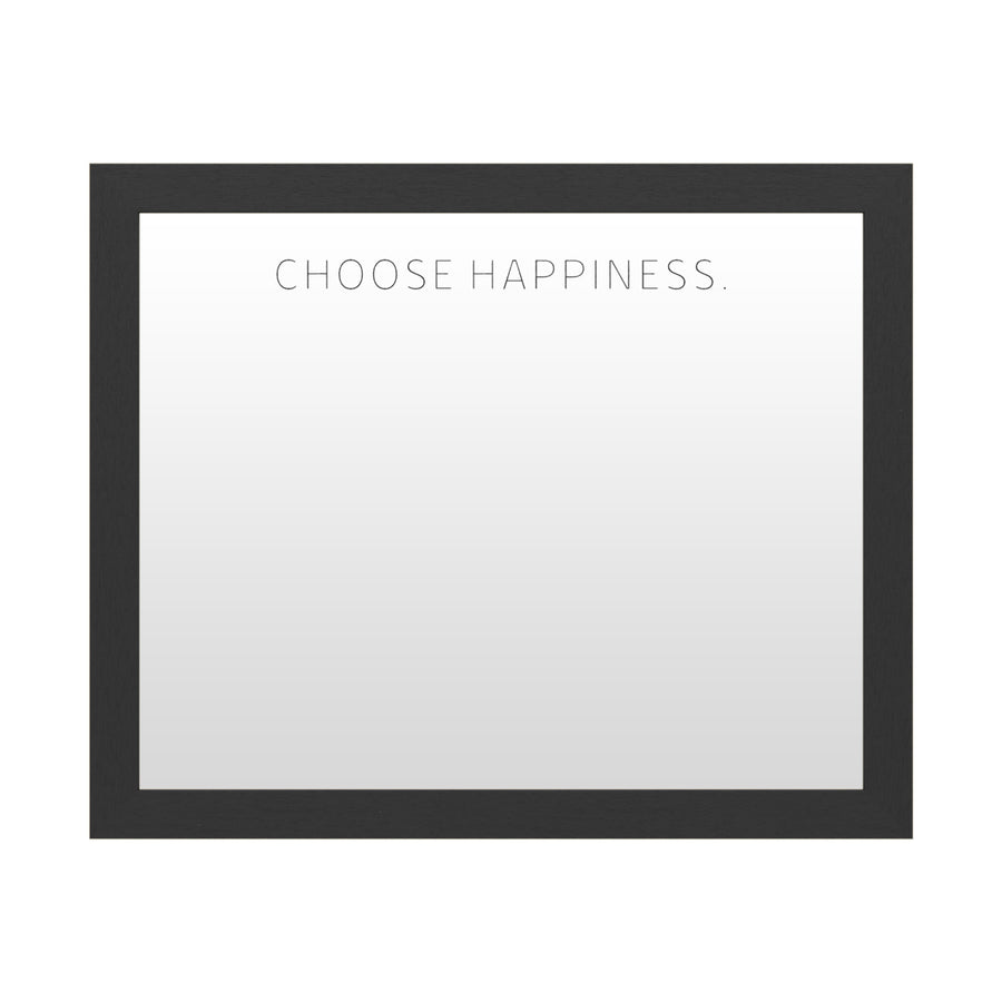 Dry Erase 16 x 20 Marker Board  with Printed Artwork - Choose Happiness White Board - Ready to Hang Image 1