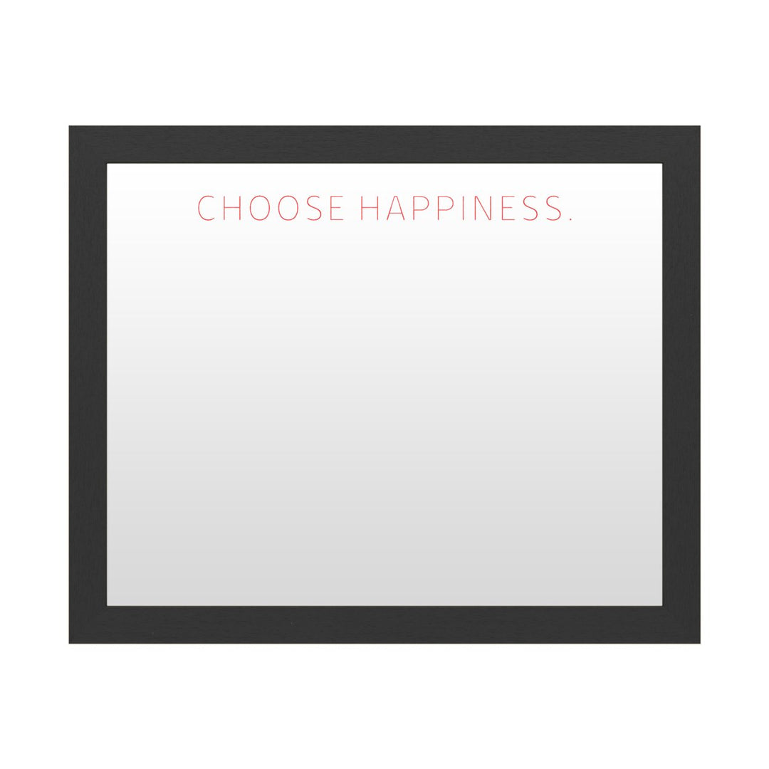 Dry Erase 16 x 20 Marker Board with Printed Artwork - Choose Happiness 2 White Board - Ready to Hang Image 1