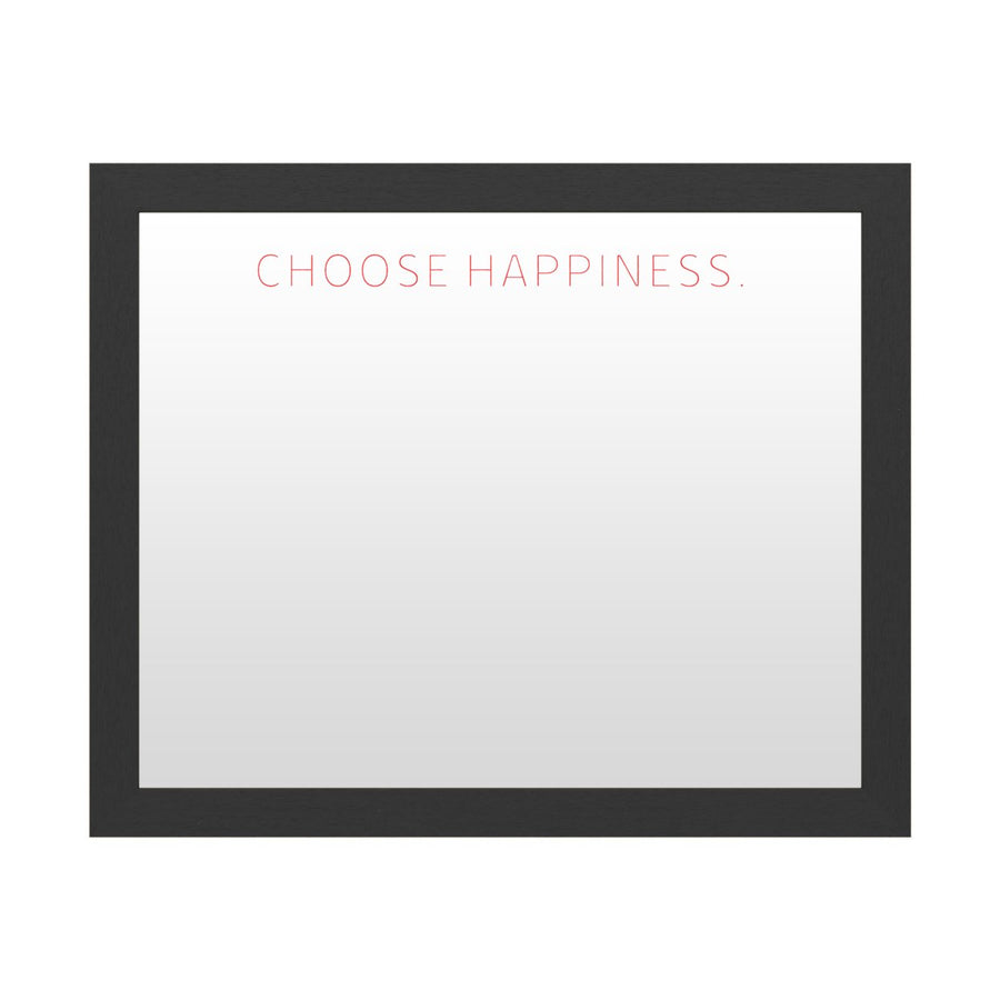 Dry Erase 16 x 20 Marker Board with Printed Artwork - Choose Happiness 2 White Board - Ready to Hang Image 1