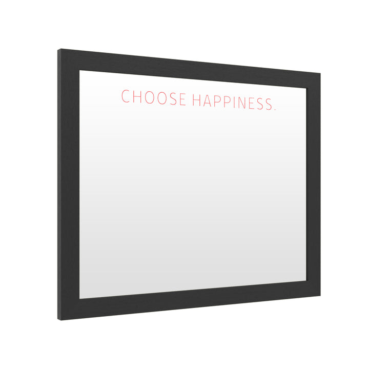 Dry Erase 16 x 20 Marker Board with Printed Artwork - Choose Happiness 2 White Board - Ready to Hang Image 2