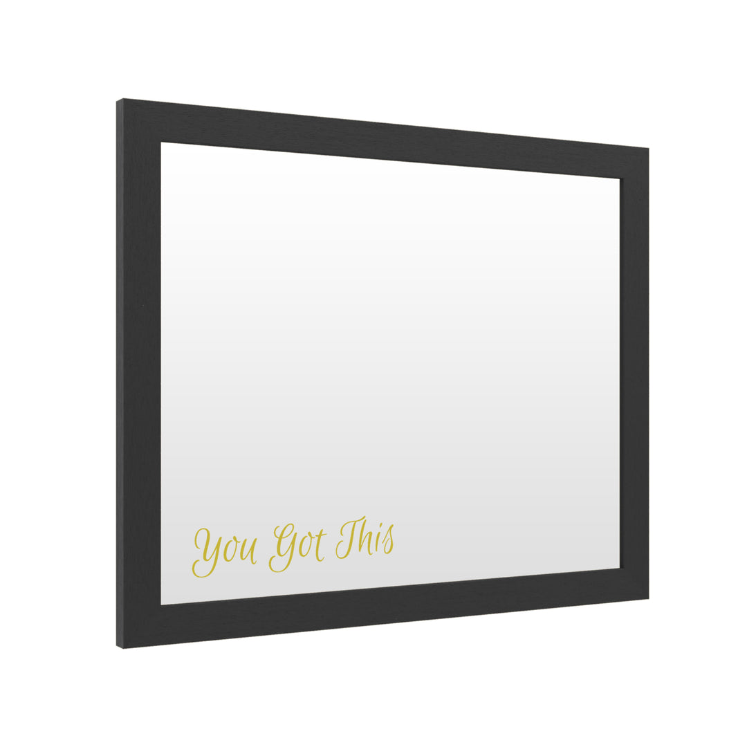 Dry Erase 16 x 20 Marker Board with Printed Artwork - You Got This 2 White Board - Ready to Hang Image 2