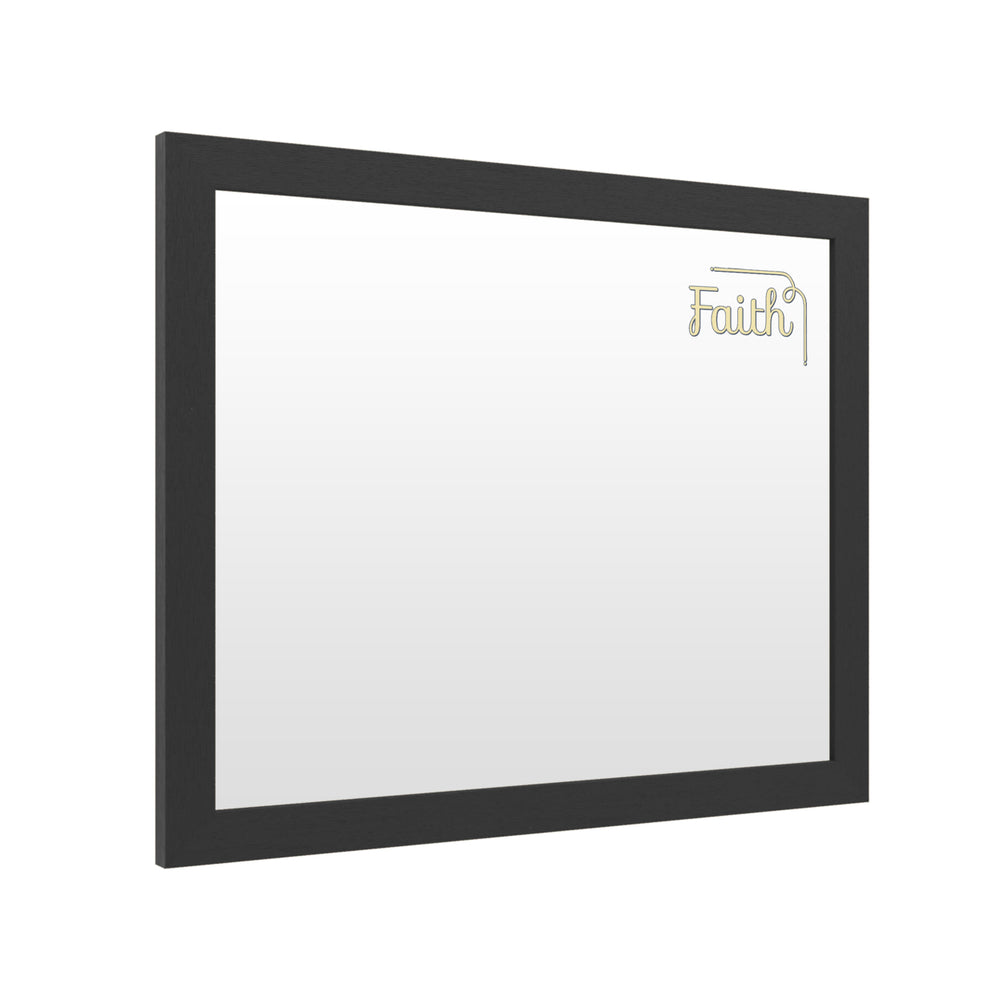 Dry Erase 16 x 20 Marker Board  with Printed Artwork - Faith Script White Board - Ready to Hang Image 2