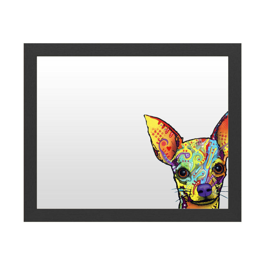 Dry Erase 16 x 20 Marker Board  with Printed Artwork - Dean Russo Chihuahua White Board - Ready to Hang Image 1