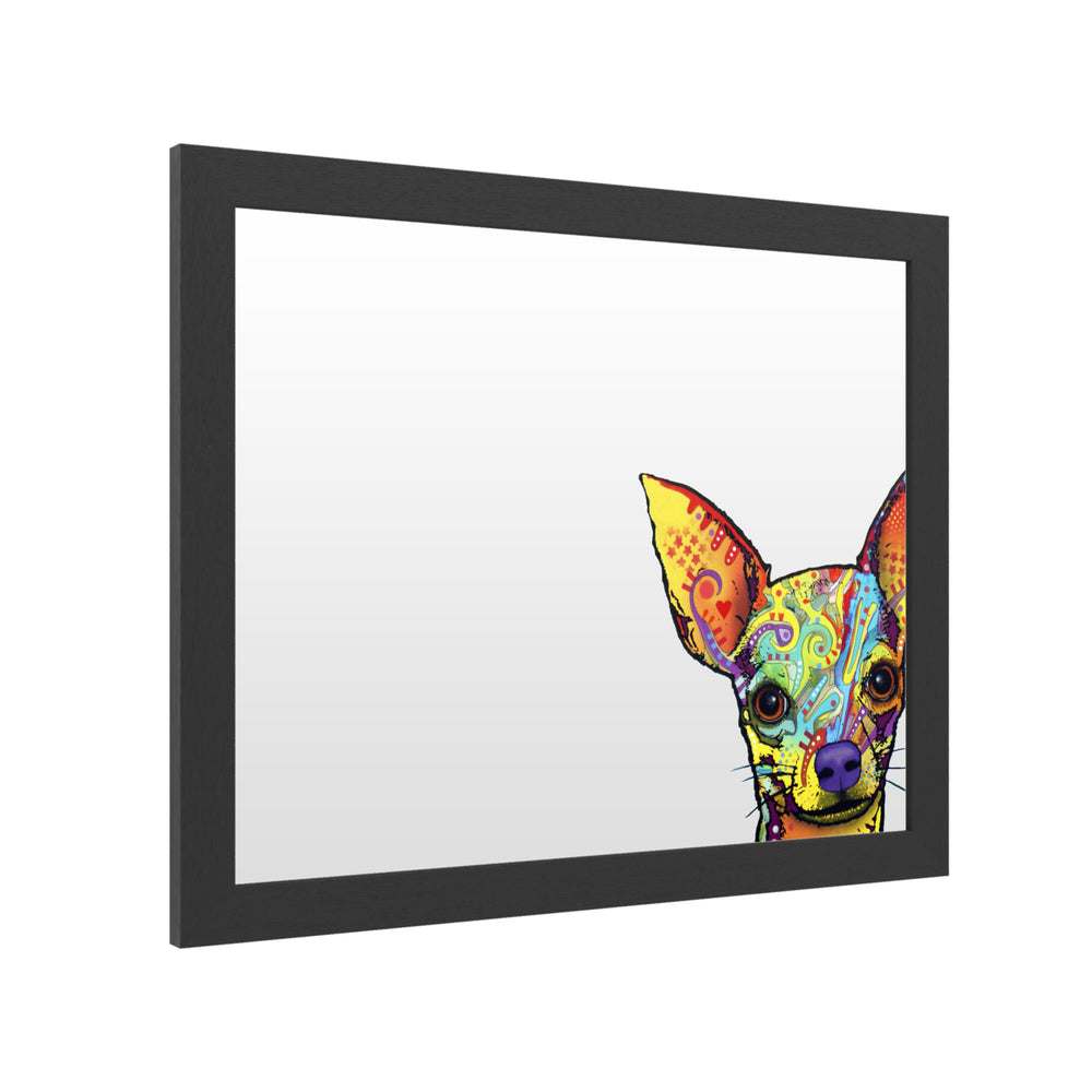 Dry Erase 16 x 20 Marker Board  with Printed Artwork - Dean Russo Chihuahua White Board - Ready to Hang Image 2