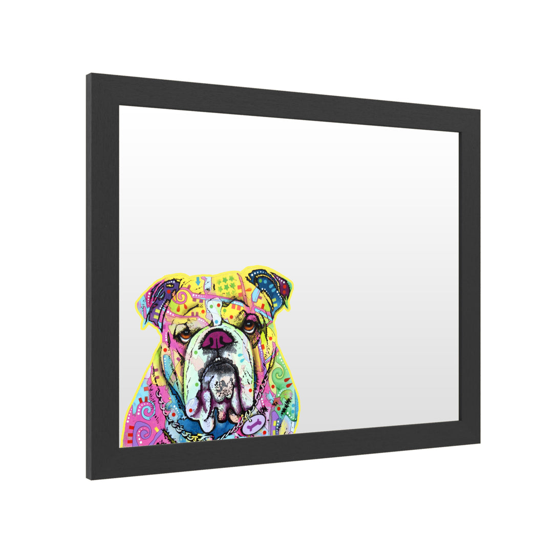 Dry Erase 16 x 20 Marker Board with Printed Artwork - Dean Russo The Bulldog White Board - Ready to Hang Image 2