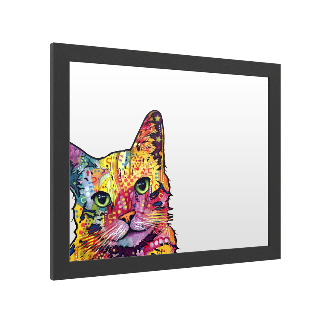 Dry Erase 16 x 20 Marker Board with Printed Artwork - Dean Russo Tilt Cat White Board - Ready to Hang Image 2