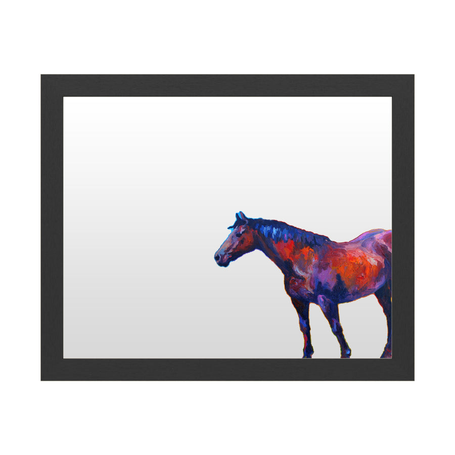 Dry Erase 16 x 20 Marker Board  with Printed Artwork - Marion Rose Bay Mare I White Board - Ready to Hang Image 1