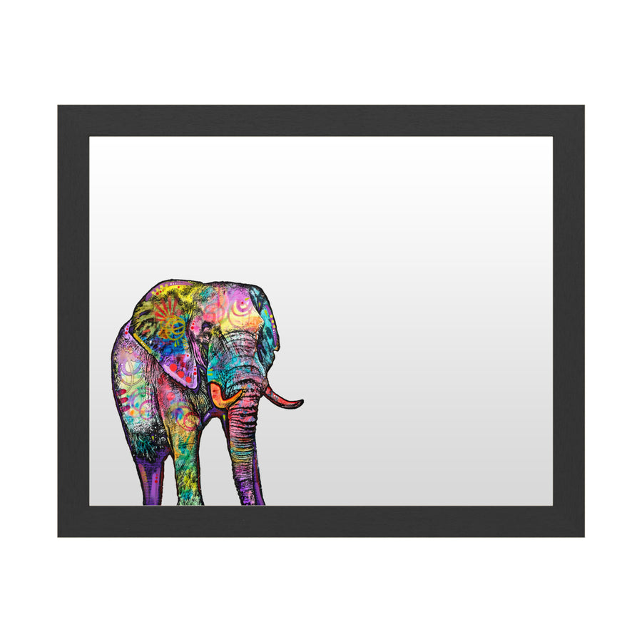 Dry Erase 16 x 20 Marker Board  with Printed Artwork - Dean Russo Elephant White Board - Ready to Hang Image 1