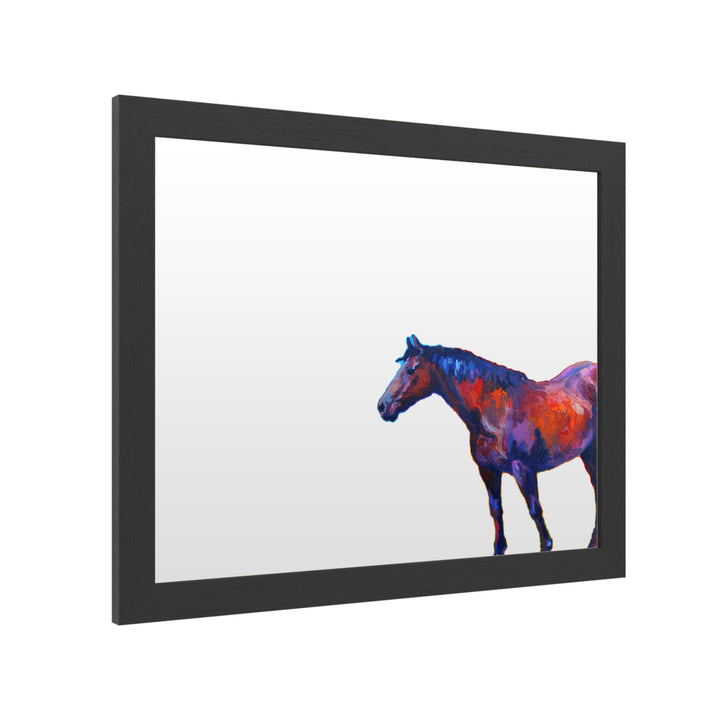 Dry Erase 16 x 20 Marker Board with Printed Artwork - Marion Rose Bay Mare I White Board - Ready to Hang Image 2