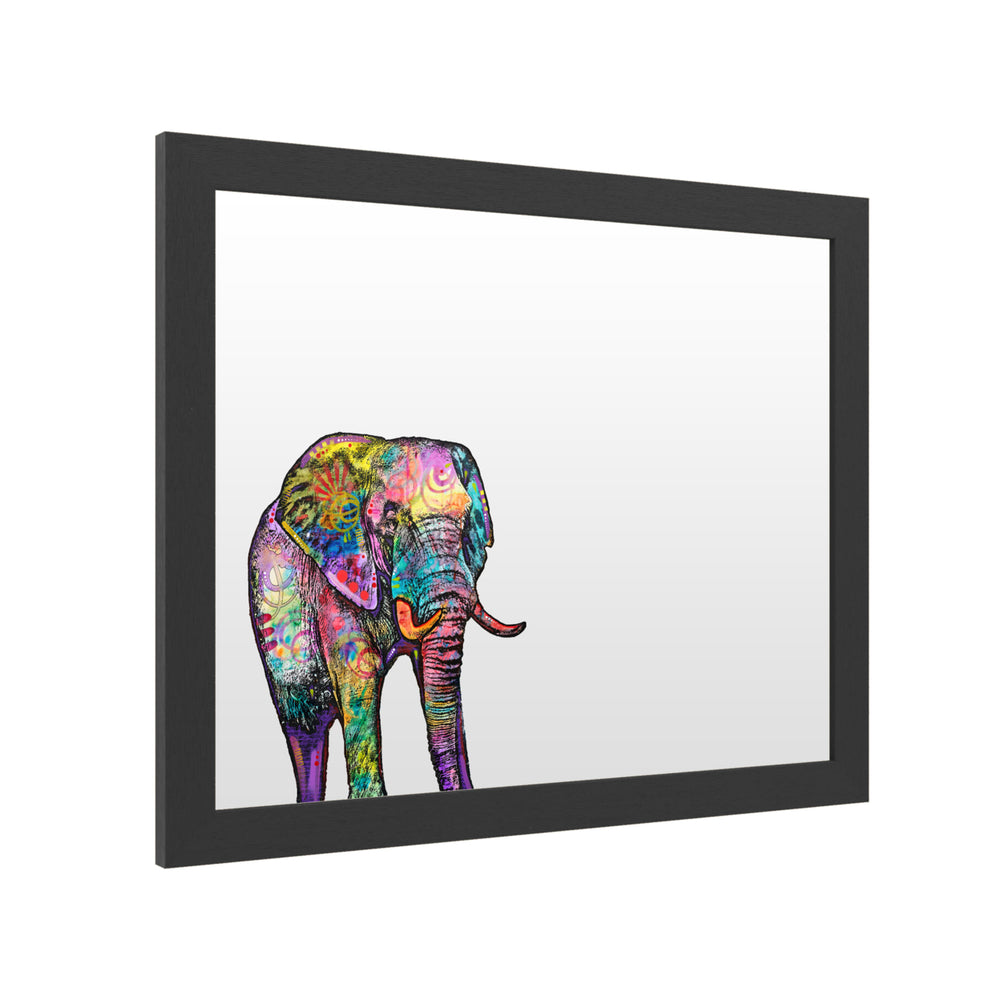 Dry Erase 16 x 20 Marker Board  with Printed Artwork - Dean Russo Elephant White Board - Ready to Hang Image 2