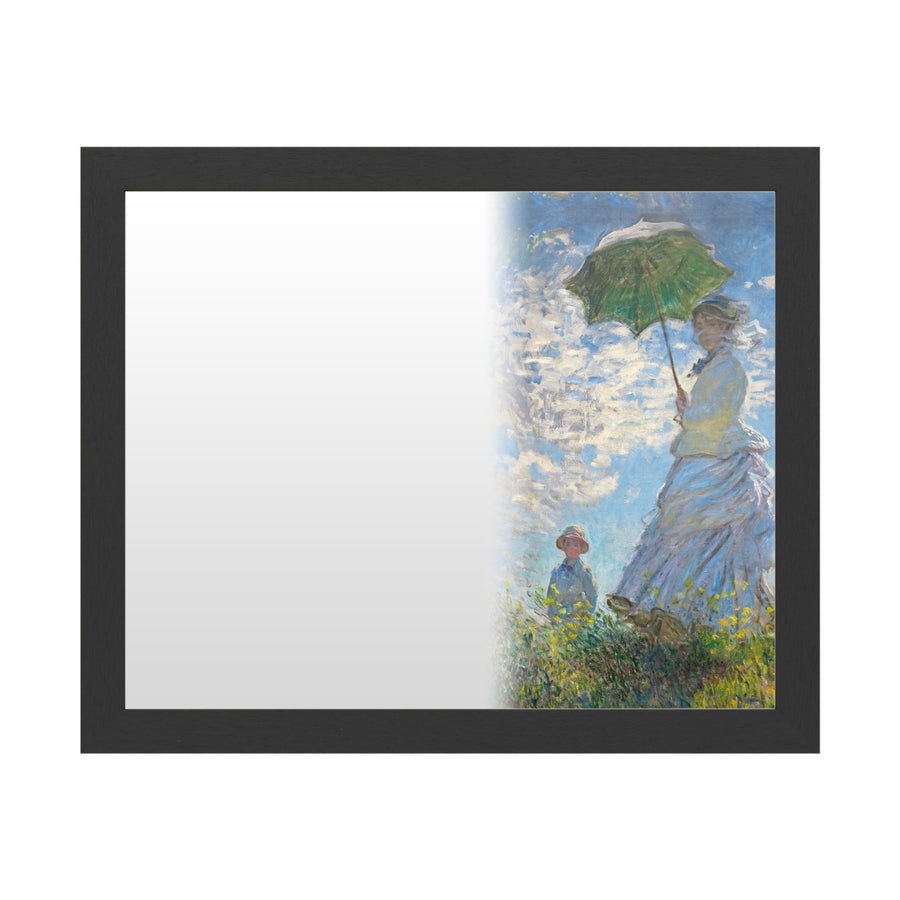 Dry Erase 16 x 20 Marker Board  with Printed Artwork - Claude Monet Woman With a Parasol 1875 White Board - Ready to Image 1