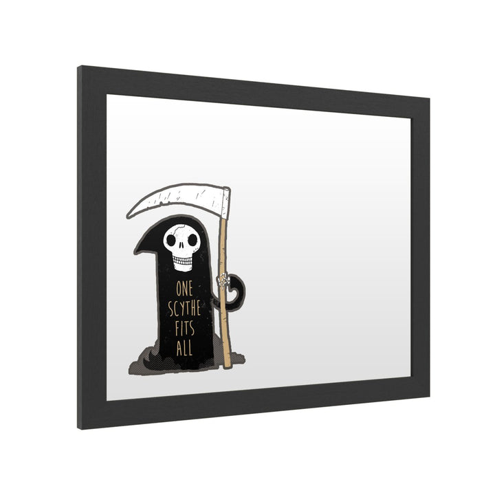 Dry Erase 16 x 20 Marker Board with Printed Artwork - Michael Buxton One Scythe Fits All White Board - Ready to Hang Image 2