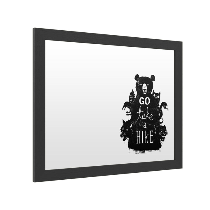 Dry Erase 16 x 20 Marker Board  with Printed Artwork - Michael Buxton Go Take a Hike White Board - Ready to Hang Image 2