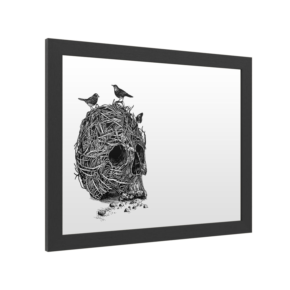 Dry Erase 16 x 20 Marker Board  with Printed Artwork - Rachel Caldwel Skull Nest Binds White Board - Ready to Hang Image 2