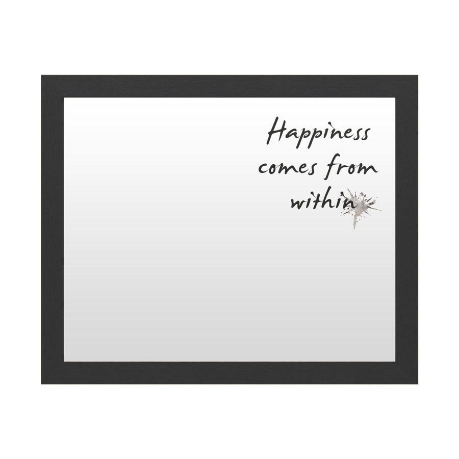 Dry Erase 16 x 20 Marker Board  with Printed Artwork - Design Fabrikken Happiness Fabrikken White Board - Ready to Hang Image 1