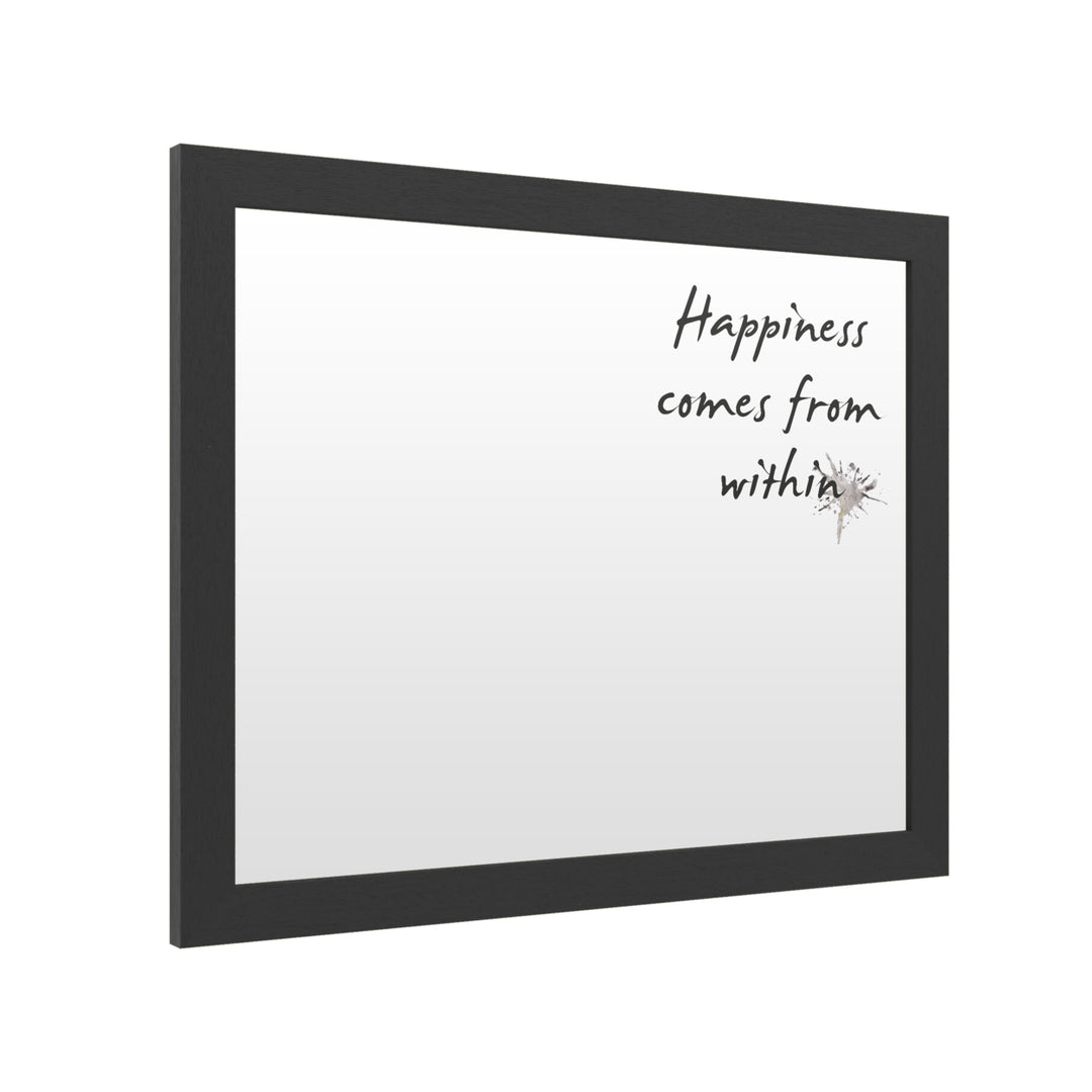 Dry Erase 16 x 20 Marker Board  with Printed Artwork - Design Fabrikken Happiness Fabrikken White Board - Ready to Hang Image 2