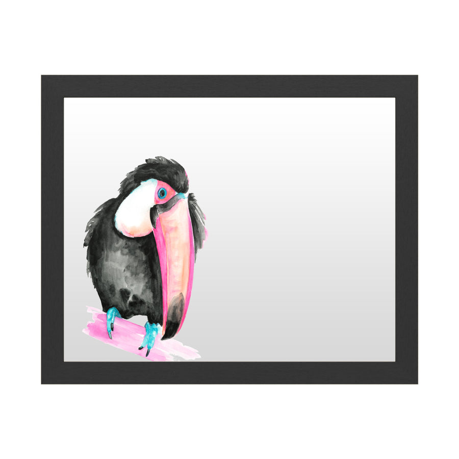 Dry Erase 16 x 20 Marker Board with Printed Artwork - Jennifer Paxton Parker Technicolor Toucan I White Board - Ready to Image 1