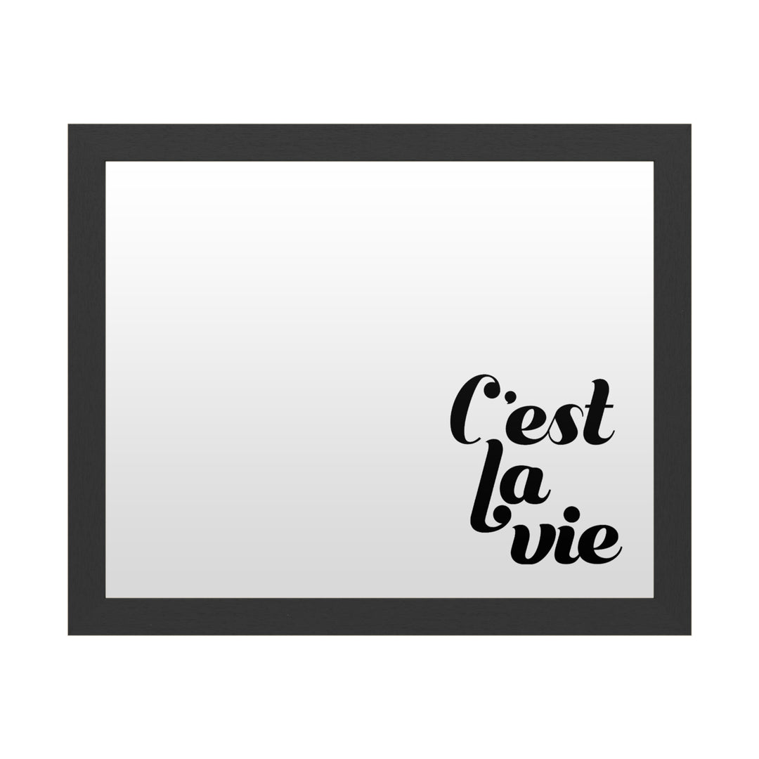 Dry Erase 16 x 20 Marker Board with Printed Artwork - Grace Popp La Vie IV White Board - Ready to Hang Image 1