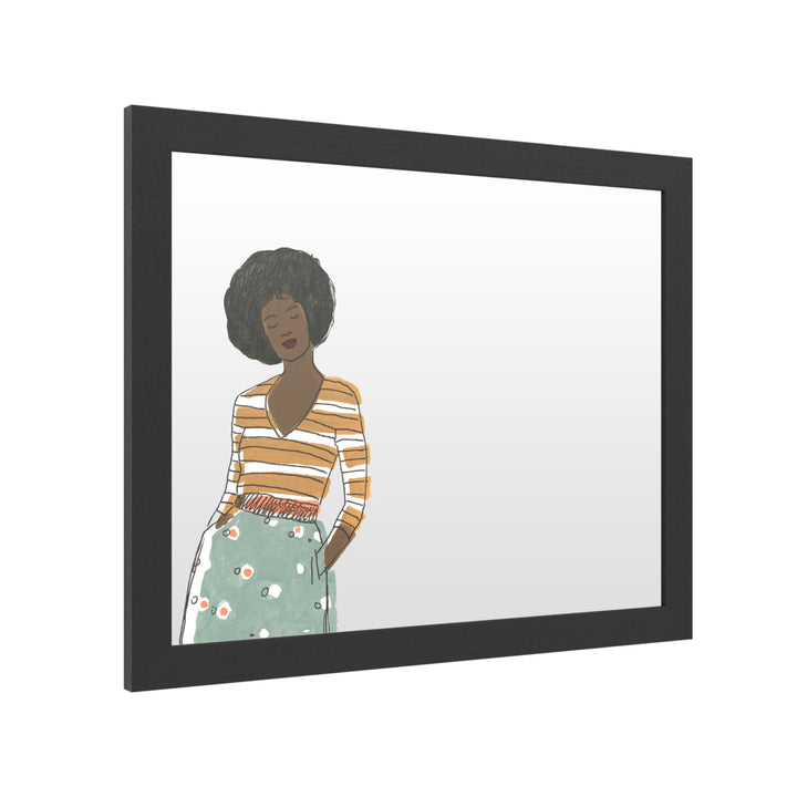 Dry Erase 16 x 20 Marker Board with Printed Artwork - June Erica Vess Fashion Vignette II White Board - Ready to Hang Image 2