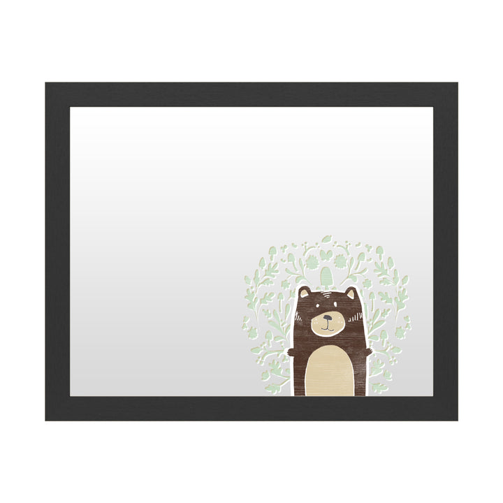 Dry Erase 16 x 20 Marker Board  with Printed Artwork - June Erica Vess Woodland Cutie I White Board - Ready to Hang Image 1