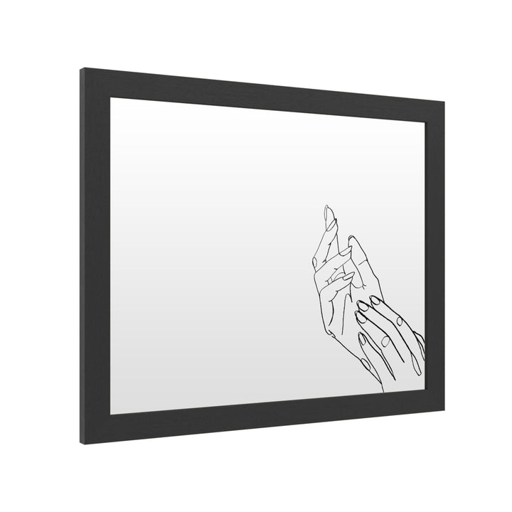 Dry Erase 16 x 20 Marker Board with Printed Artwork - Grace Popp Helping Hands I White Board - Ready to Hang Image 2